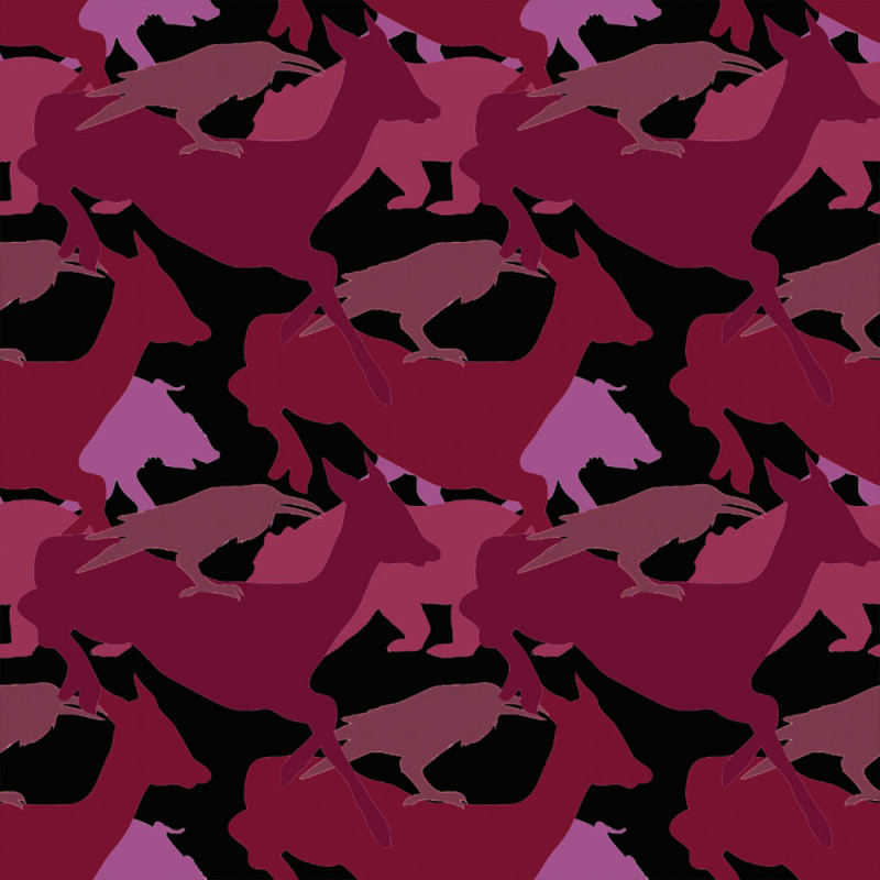 Kamouflage djur cerise