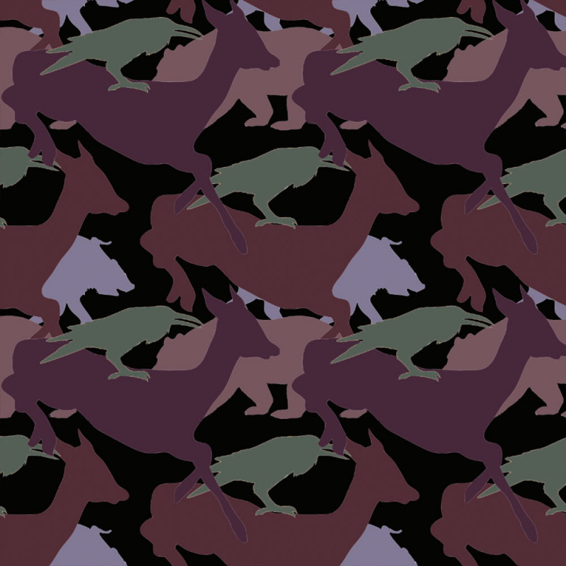 Kamouflage djur lila