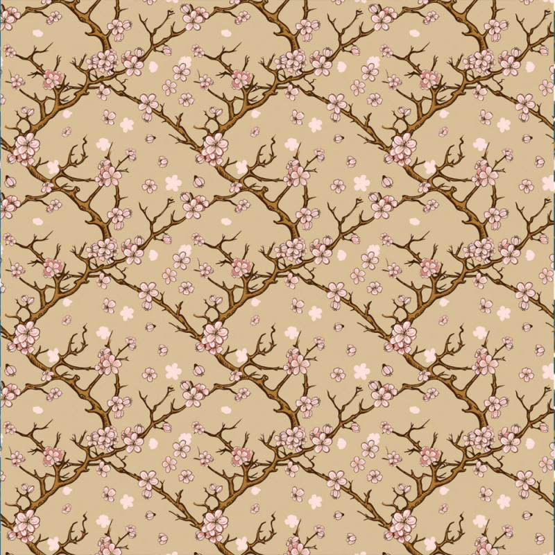 Körsbärsblomma beige