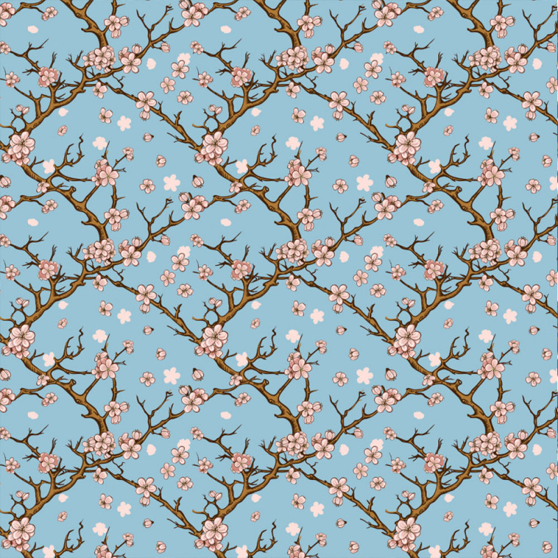 Körsbärsblomma ljusblå