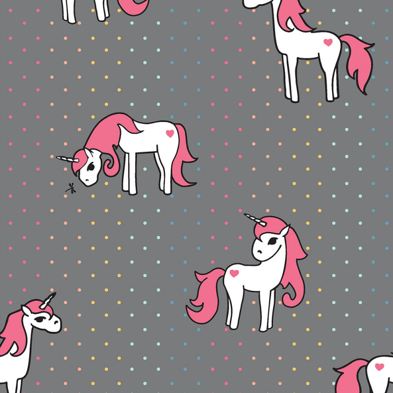 Prickar med enhörning grå