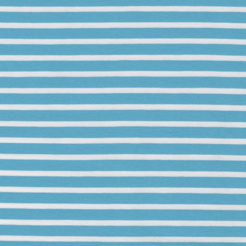 Smal 27/1 turkos/vit rand eko