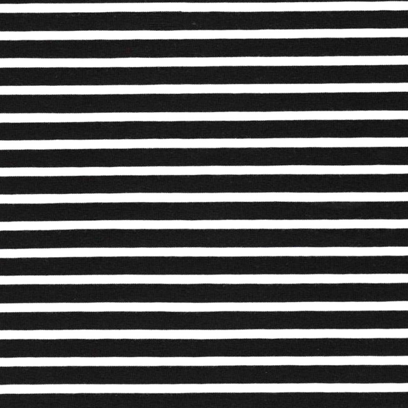 Smal 17/1 svart/vit rand eko