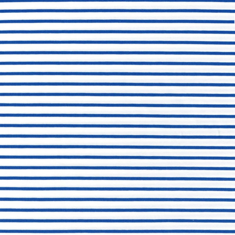 Smal 1/19 vit/blå rand eko