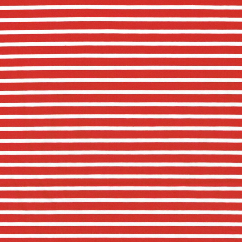 Smal 40/1 röd/vit rand eko