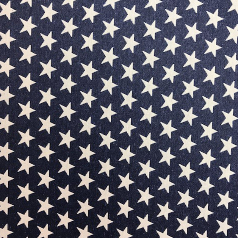 Jersey jacquard blå botten