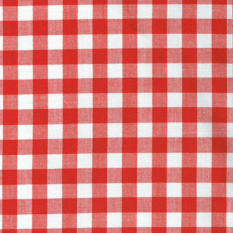 Vävd ruta röd stor