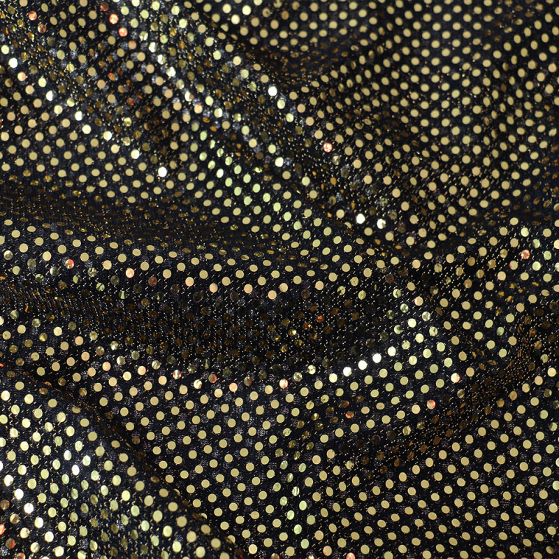 Paljett liten gles guld/svart