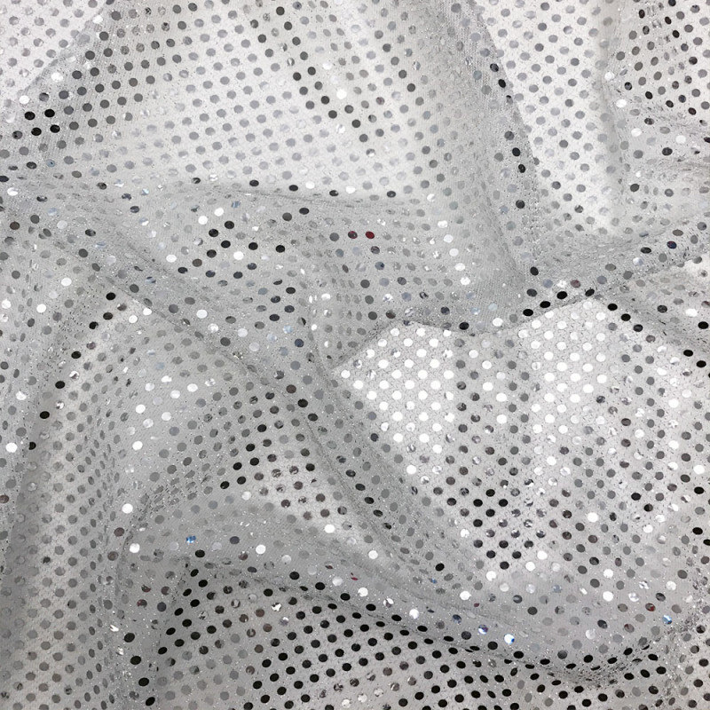 Paljett liten gles silver