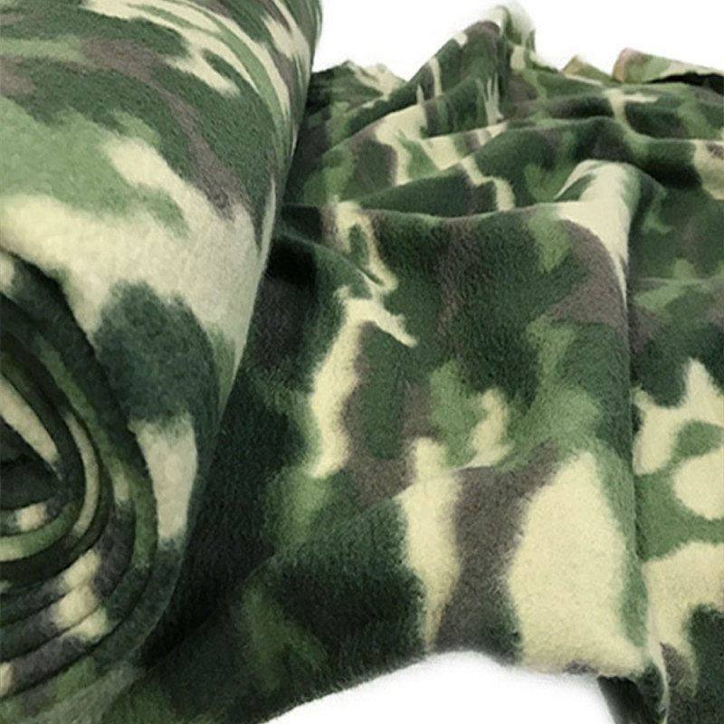 Fleece mönstrad kamo