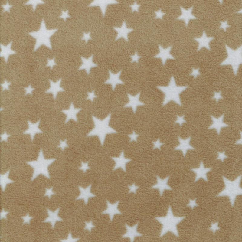 Fleece mönstrad multistjärna lj brun