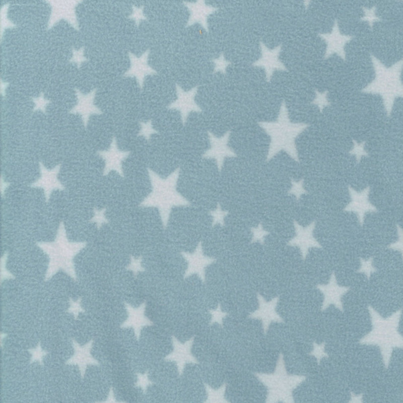 Fleece mönstrad multistjärna lj blå