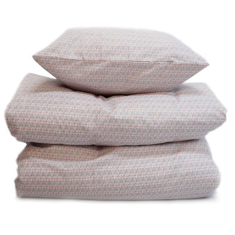 Bäddset Drömma småmönstrad rosa 150*210