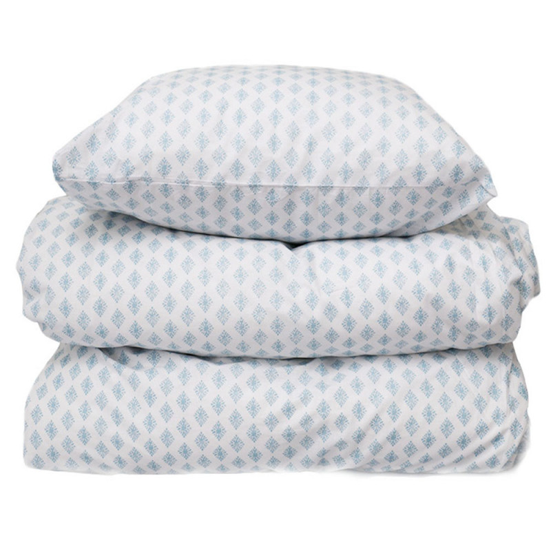 Bäddset Drömma småmönstrad blå 150*210