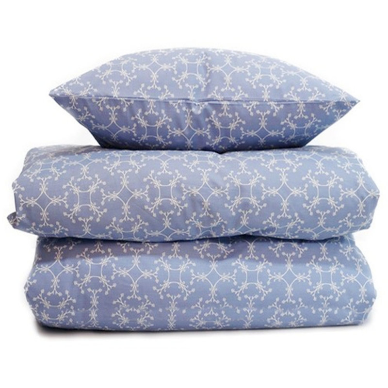 Bäddset Drömma linblomsblå 150*210