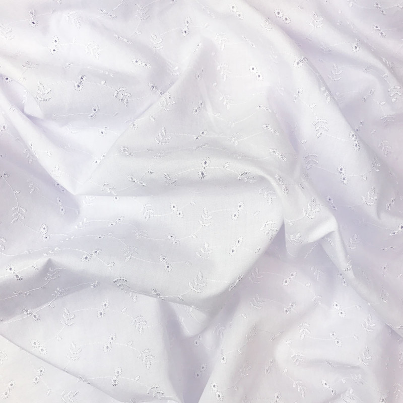 Brodyr löv 150 cm vit