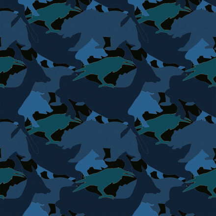 Kamouflage djur blå