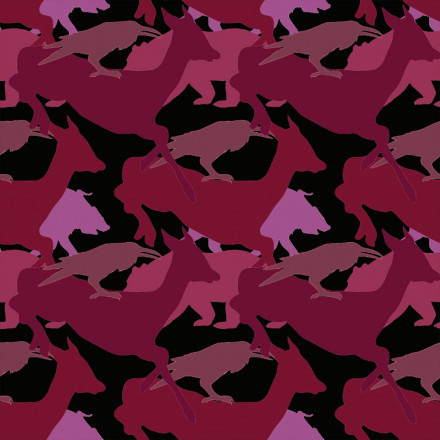 Kamouflage djur cerise