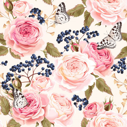 Rosor rosa, ljusrosa, fläderbär