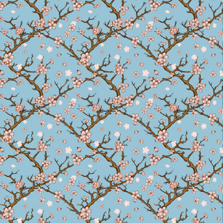 Körsbärsblomma ljusblå