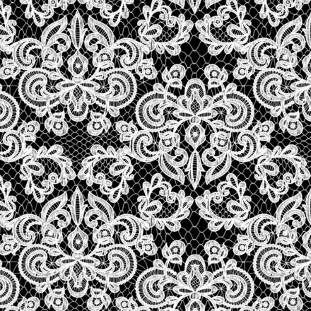 Lace svart vit