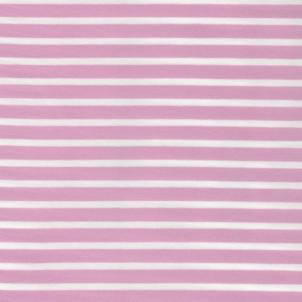 Smal 8/1 rosa/vit rand eko