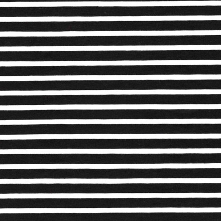 Smal 17/1 svart/vit rand eko