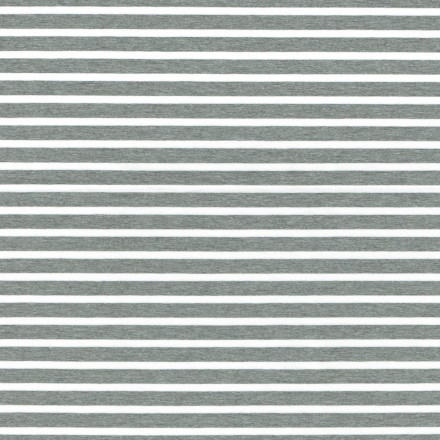 Smal 32/1 grå/vit rand eko