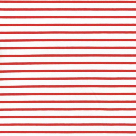 Smal 1/40 vit/röd rand eko