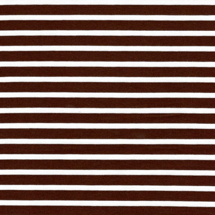 Smal 16/1 brun/vit rand eko