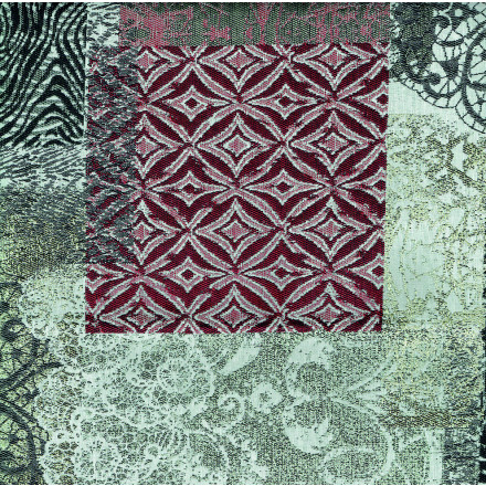 Jaquard Atika 100 röd