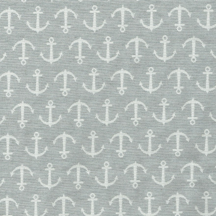 Ankare grå vit 140 cm