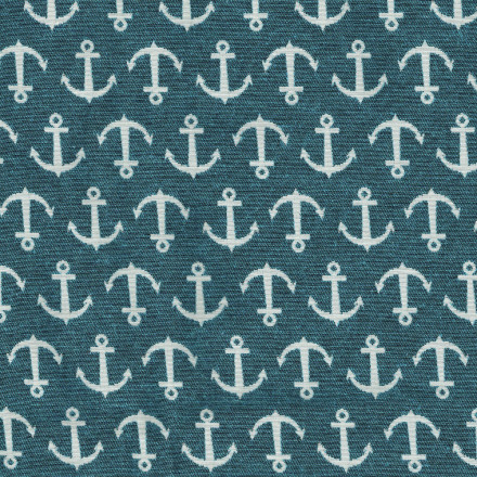 Ankare turkos vit 140 cm