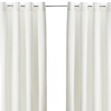 Slät 12 öljett vit mörkl