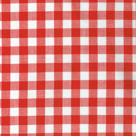 Vävd ruta röd stor