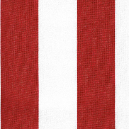 Markisväv blockrand röd