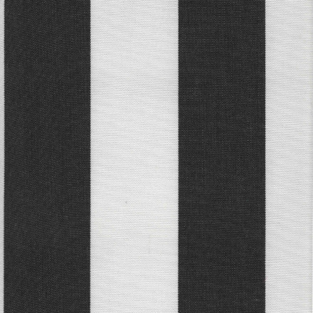 Markisväv blockrand svart