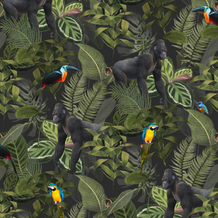 Jogging Gorilla i djungel