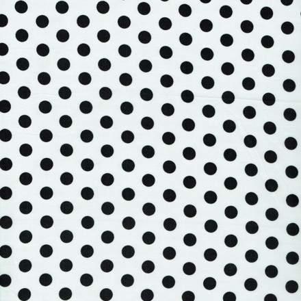 Viskos mode vit med svart prick