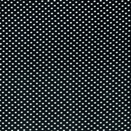 Viskos mode svart m små vita prickar