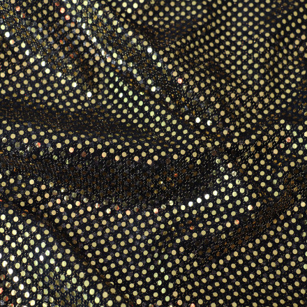 Paljett liten gles guld/svart