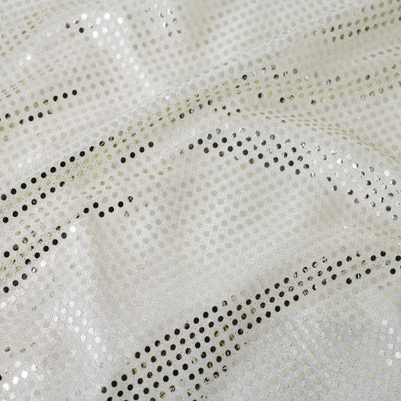 Paljett liten gles guld/beige