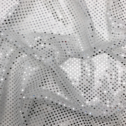 Paljett liten gles silver