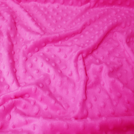 Minky cerise prickar