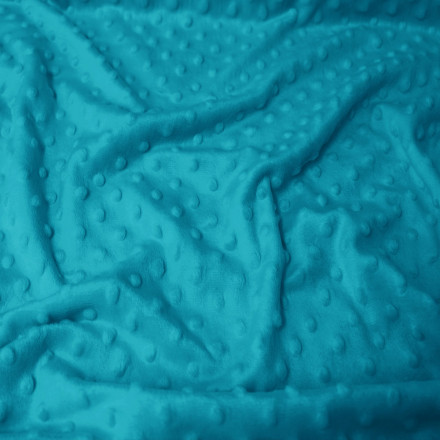 Minky petrolblå prickar