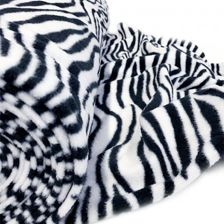 Fleece mönstrad zebra