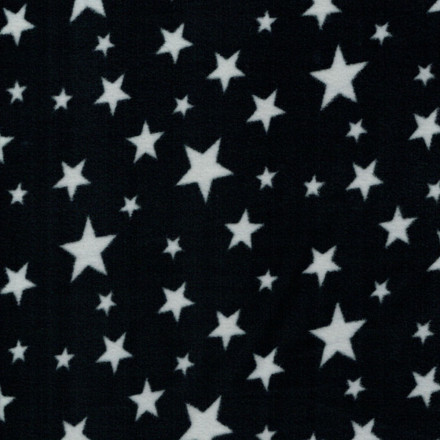 Fleece mönstrad multistjärna svart