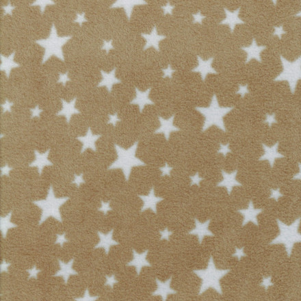 Fleece mönstrad multistjärna lj brun