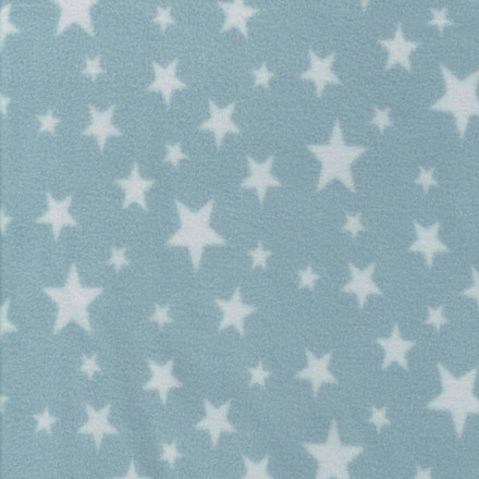 Fleece mönstrad multistjärna lj blå