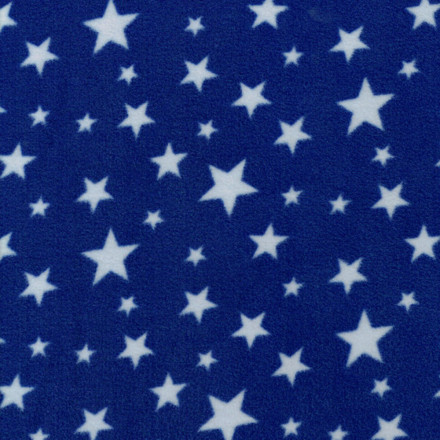 Fleece mönstrad multistjärna blå